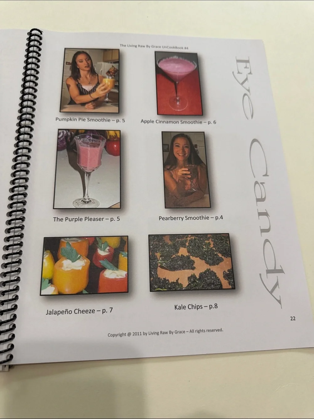 Haley Cloud Living Raw By Grace UnCookBook #4 - Red/Orange Cover